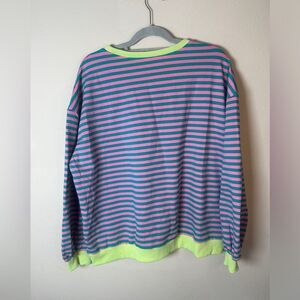 Striped Crewneck sweatshirt sz L